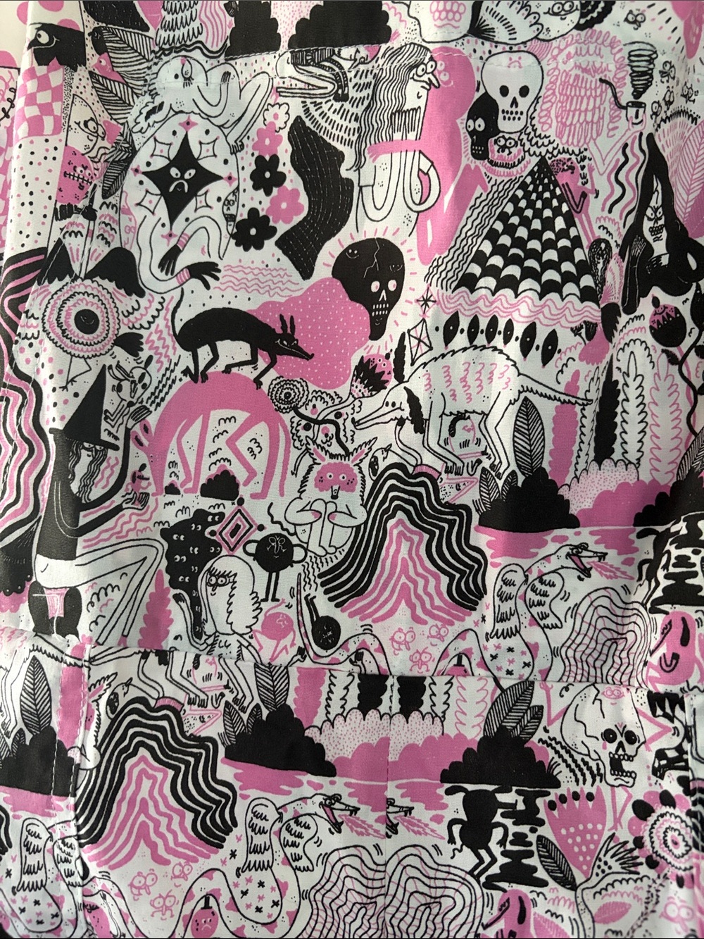 Nooworks Black & Pink Howell print overalls